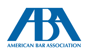 Blue ABA logo with the words